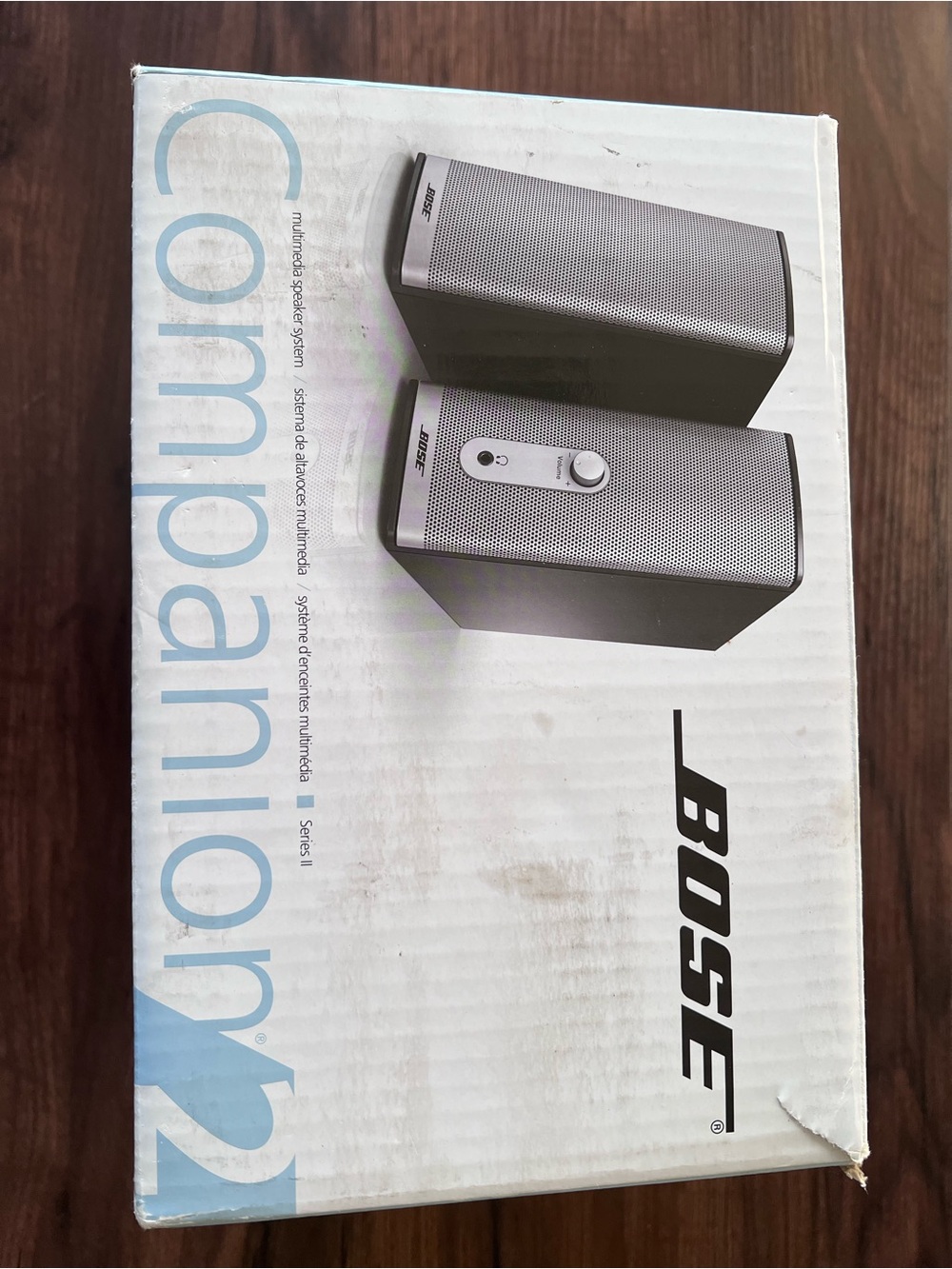 Bose Silver and Black Compact Desktop Speakers